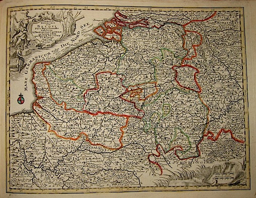 Seutter Matthaeus (1678-1757)  Germaniae inferioris sive Belgii pars meridionalis... s.d. (ma 1744) Augsburg, presso C.Lotter 